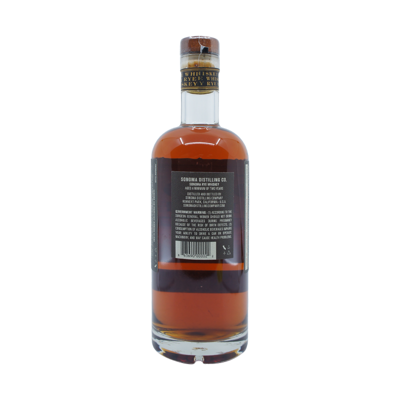Sonoma County Rye Whiskey - ForWhiskeyLovers.com