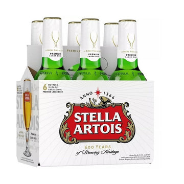 Stella Artois Lager Beer 6-Pack - ForWhiskeyLovers.com
