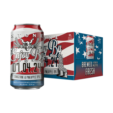 Stone Brewing 'Enjoy by 07.04.24' Tangerine Pineapple Hazy IPA Beer 6-Pack - ForWhiskeyLovers.com