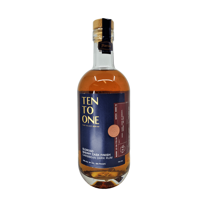 Ten To One Oloroso Sherry Cask Finish 'Flaviar Selection' Dark Rum - ForWhiskeyLovers.com