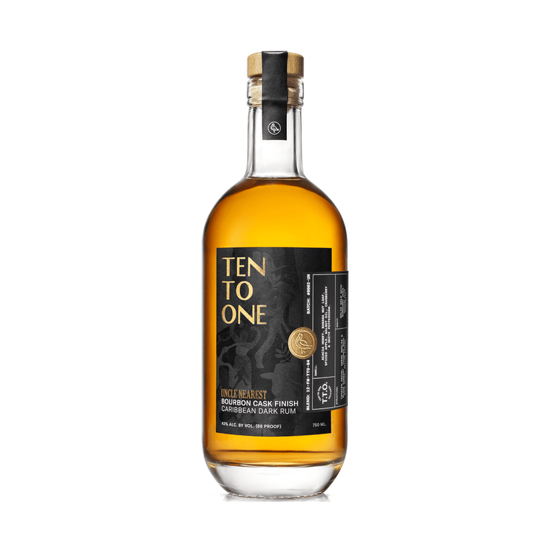 Ten To One Uncle Nearest Bourbon Cask Finish Caribbean Dark Rum - ForWhiskeyLovers.com
