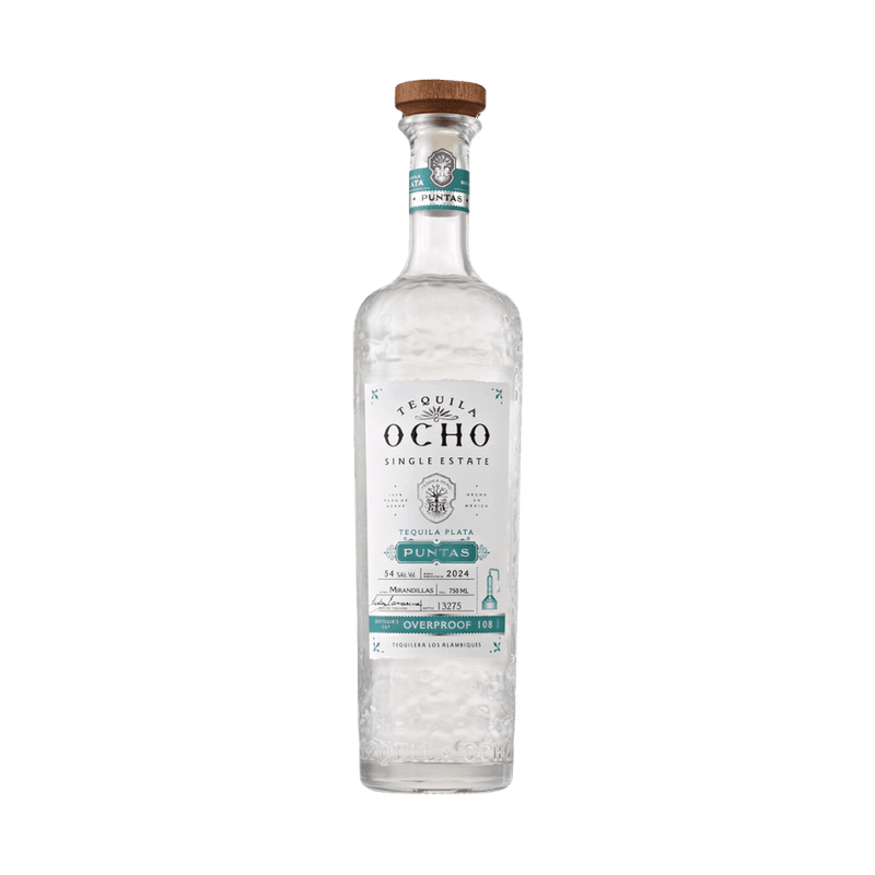 Tequila Ocho Plata 'Puntas' 108 Proof 2024 Edition - ForWhiskeyLovers.com