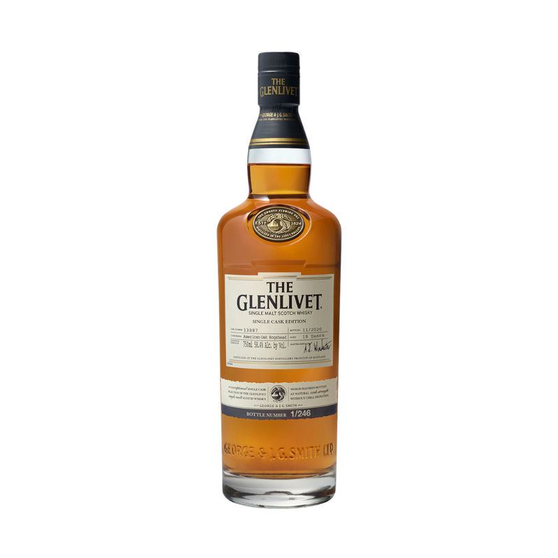 The Glenlivet 18 Year Hogshead Single Cask Scotch Whisky - ForWhiskeyLovers.com