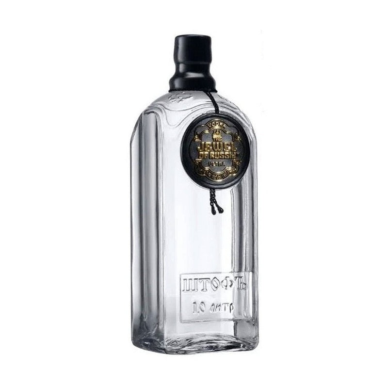 The Jewel of Russia Ultra Black Vodka Liter - ForWhiskeyLovers.com