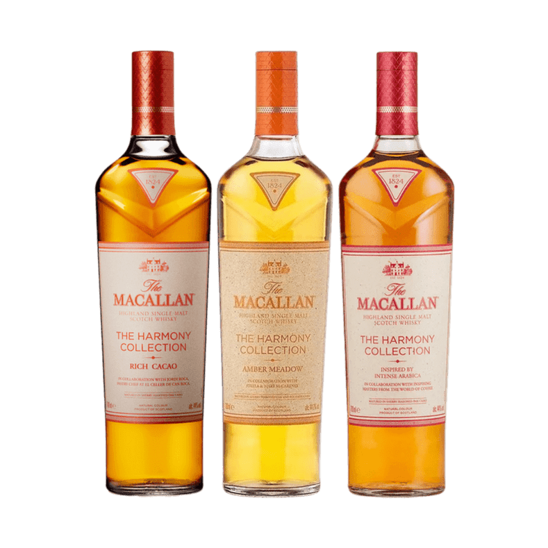 The Macallan Harmony Collection Bundle: Amber Meadow, Arabica, and Cacao - ForWhiskeyLovers.com