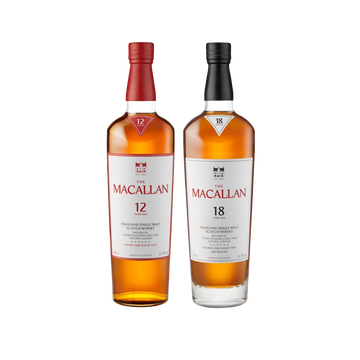 The Macallan Sherry 12 & 18 Bundle - ForWhiskeyLovers.com