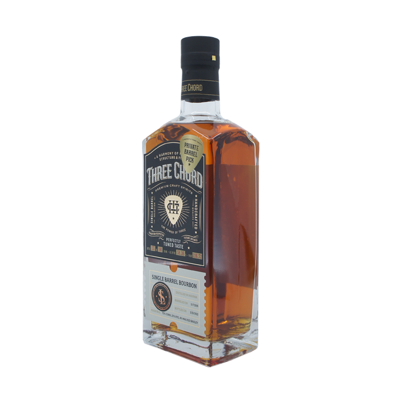 Three Chord Cask Strength Single Barrel Bourbon 750mL - ForWhiskeyLovers.com