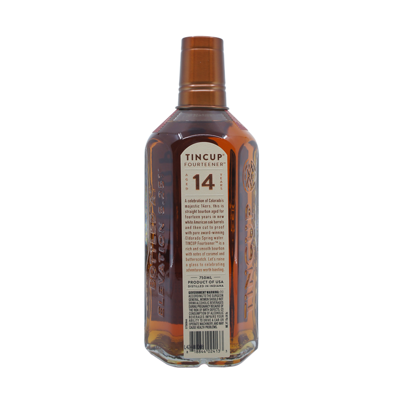 Tincup 'Fourteener' 14 Year Old Bourbon Whiskey - LoveScotch.com