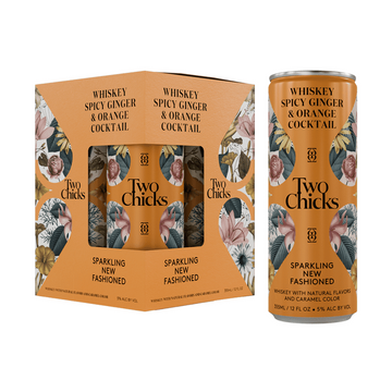 Two Chicks Sparkling New Fashioned 4-Pack Cocktail - ForWhiskeyLovers.com