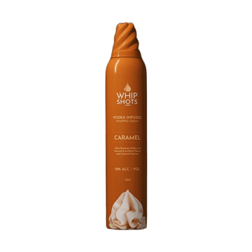 Whipshots Caramel Vodka Infused Whipped Cream 200ml - ForWhiskeyLovers.com