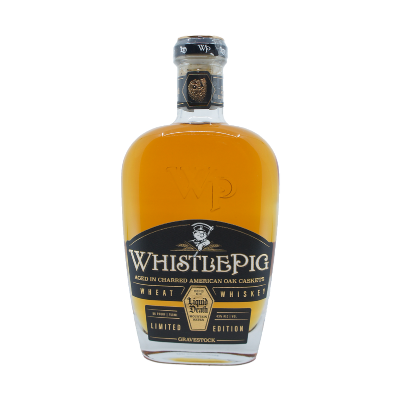WhistlePig X Liquid Death Gravestock Wheat Whiskey - ForWhiskeyLovers.com