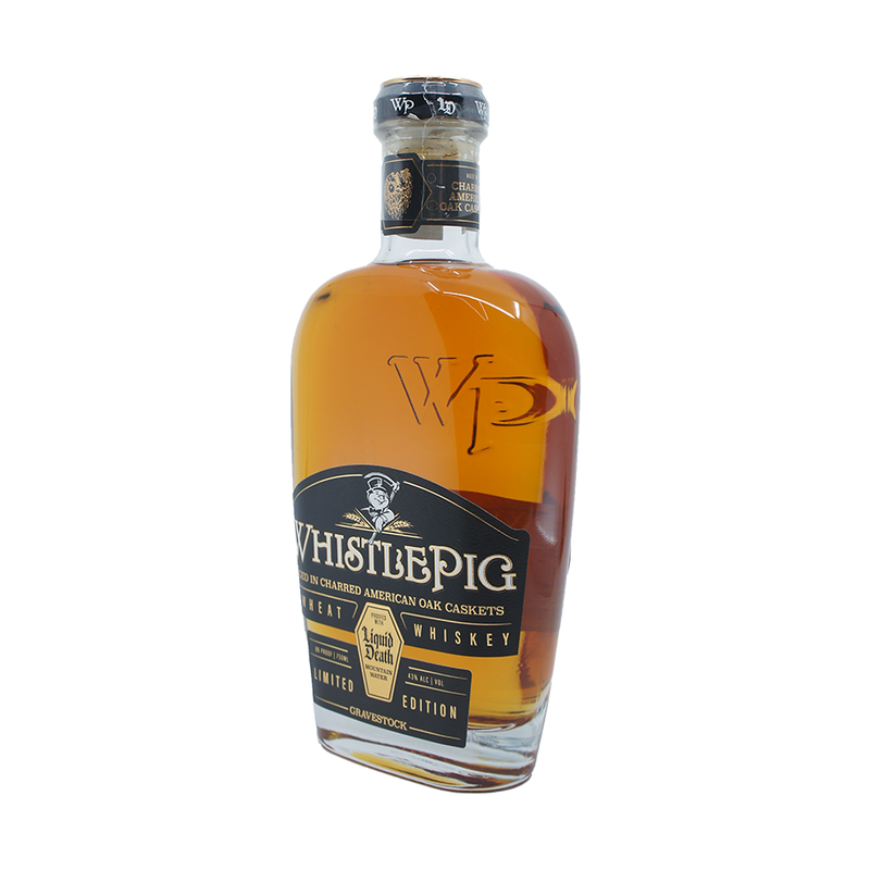 WhistlePig X Liquid Death Gravestock Wheat Whiskey - ForWhiskeyLovers.com