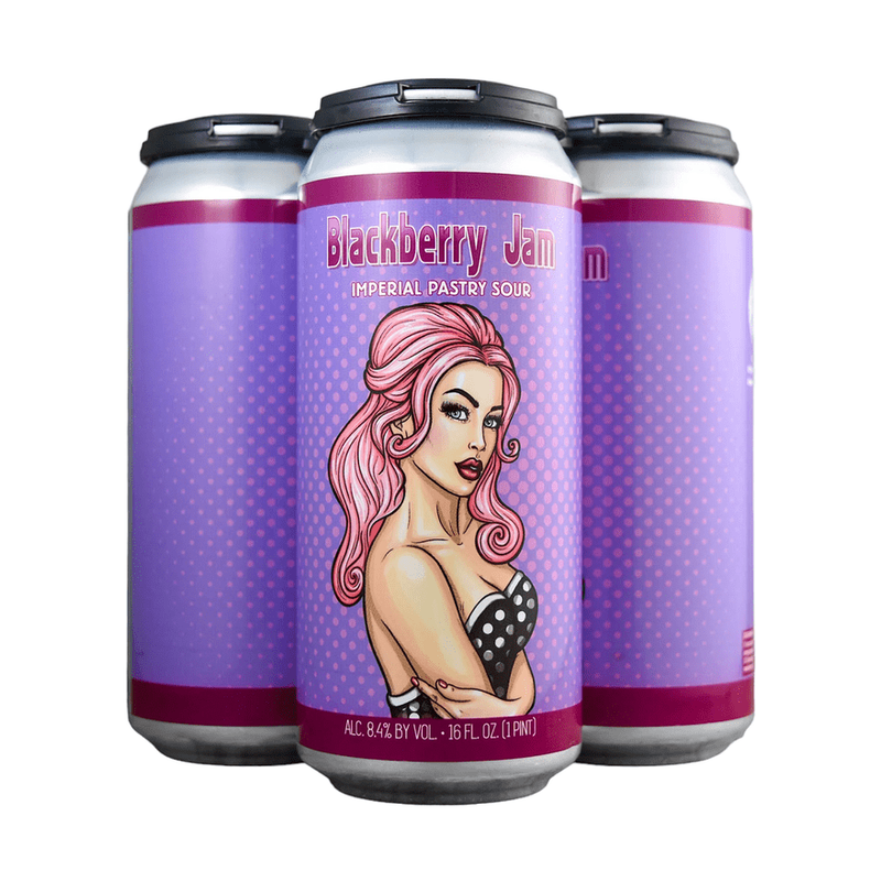 Wild Barrel Brewing 'Blackberry Jam' Imperial Pastry Sour Beer 4-Pack - ForWhiskeyLovers.com
