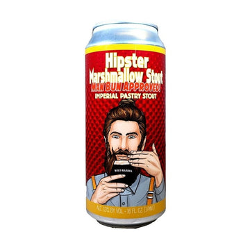 Wild Barrel Brewing 'Hipster Marshmallow Stout' Imperial Pastry Stout Beer 4-Pack - ForWhiskeyLovers.com