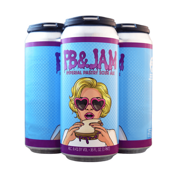 Wild Barrel Brewing 'PB & Jam' Imperial Pastry Sour Ale Beer 4-Pack - ForWhiskeyLovers.com