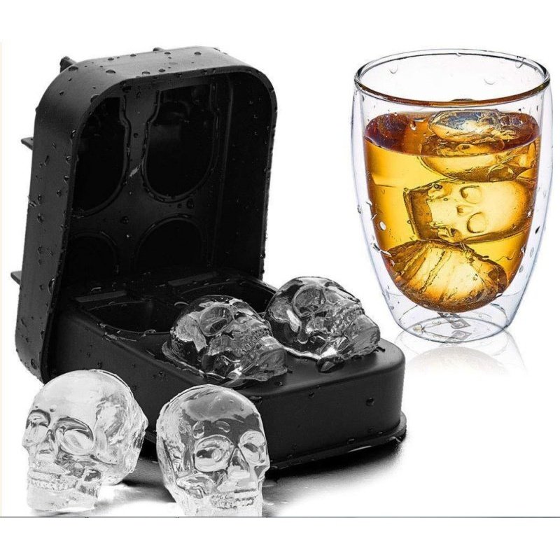 Four-In-One Silicone Ice Tray Mold - ForWhiskeyLovers.com