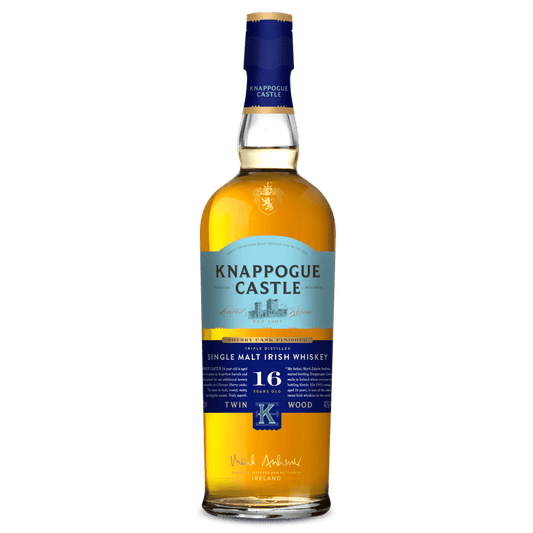 Knappogue Castle Twin Wood Sherry-Cask Finished 16 Year Old Irish Single Malt 750mL - ForWhiskeyLovers.com