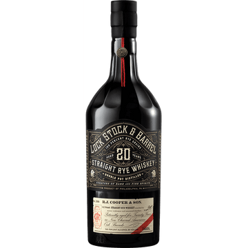 Lock Stock & Barrel Rye Whiskey 20 Year Old Rye 750ml - ForWhiskeyLovers.com