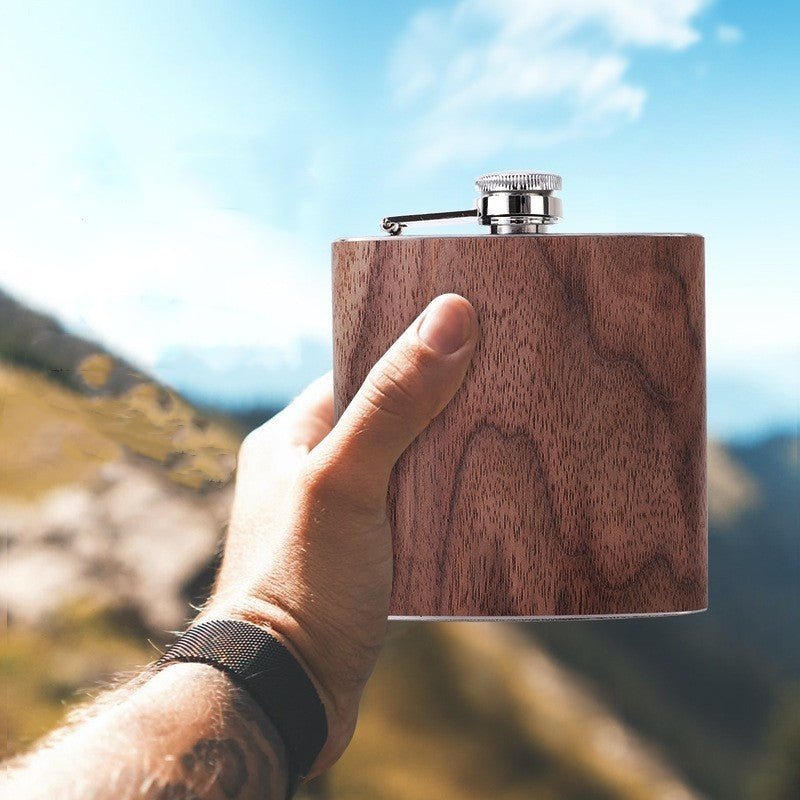Vintage Stainless Steel Spirits Flasks - ForWhiskeyLovers.com