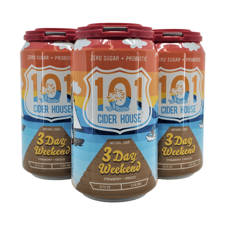 101 Cider House 3 Day Weekend Cider 4-Pack - ForWhiskeyLovers.com