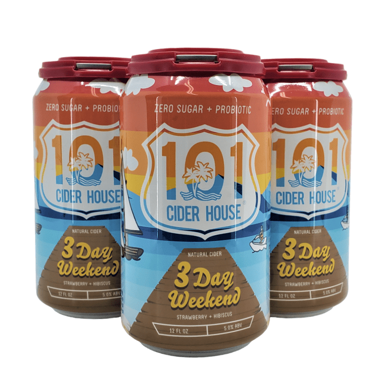 101 Cider House 3 Day Weekend Cider 4-Pack - ForWhiskeyLovers.com