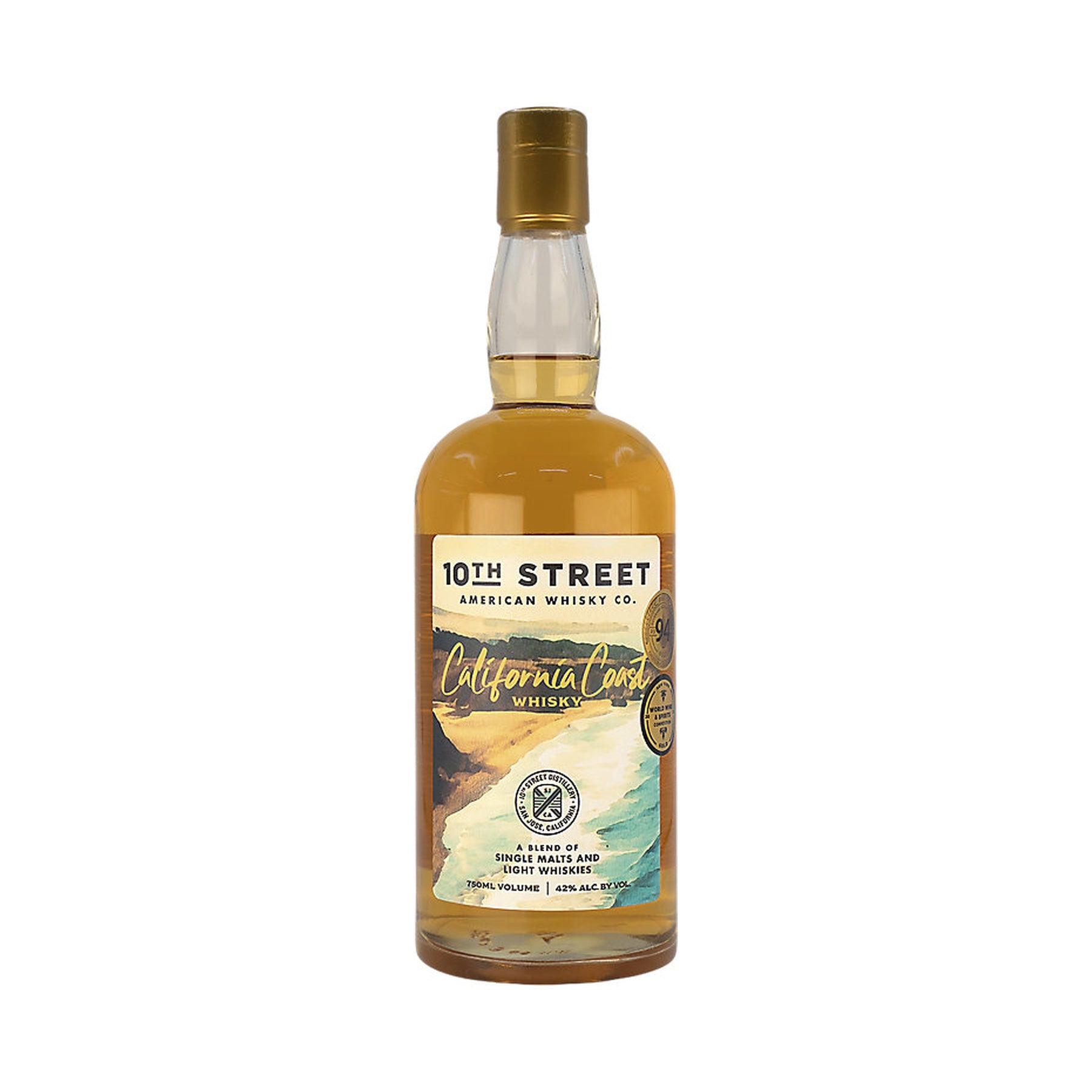 10th Street California Coast American Whisky 750ml - ForWhiskeyLovers.com