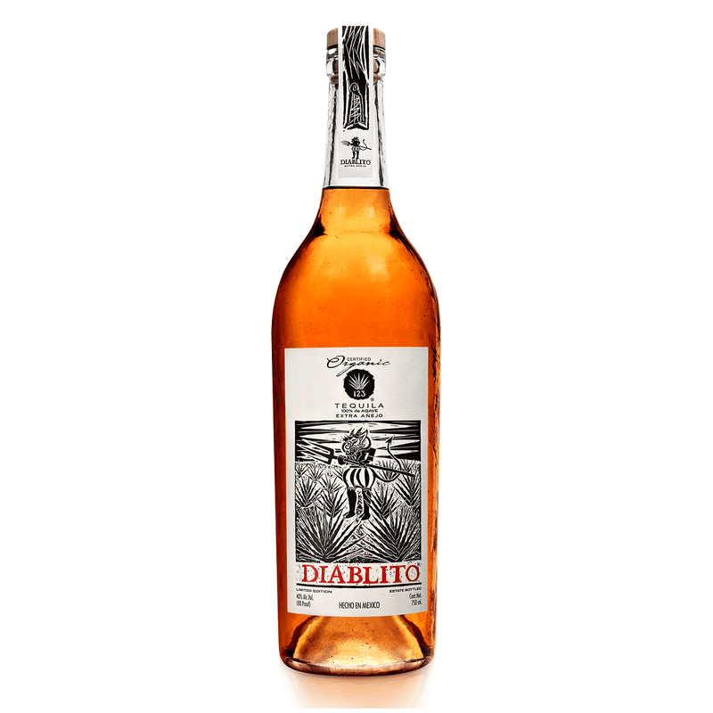 123 Organic 'Diablito' Extra Anejo Tequila - ForWhiskeyLovers.com