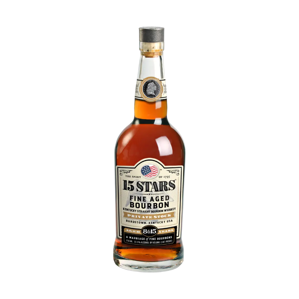 15 Stars 8 & 15 Year Old Private Stock Bourbon Whiskey - LoveScotch.com