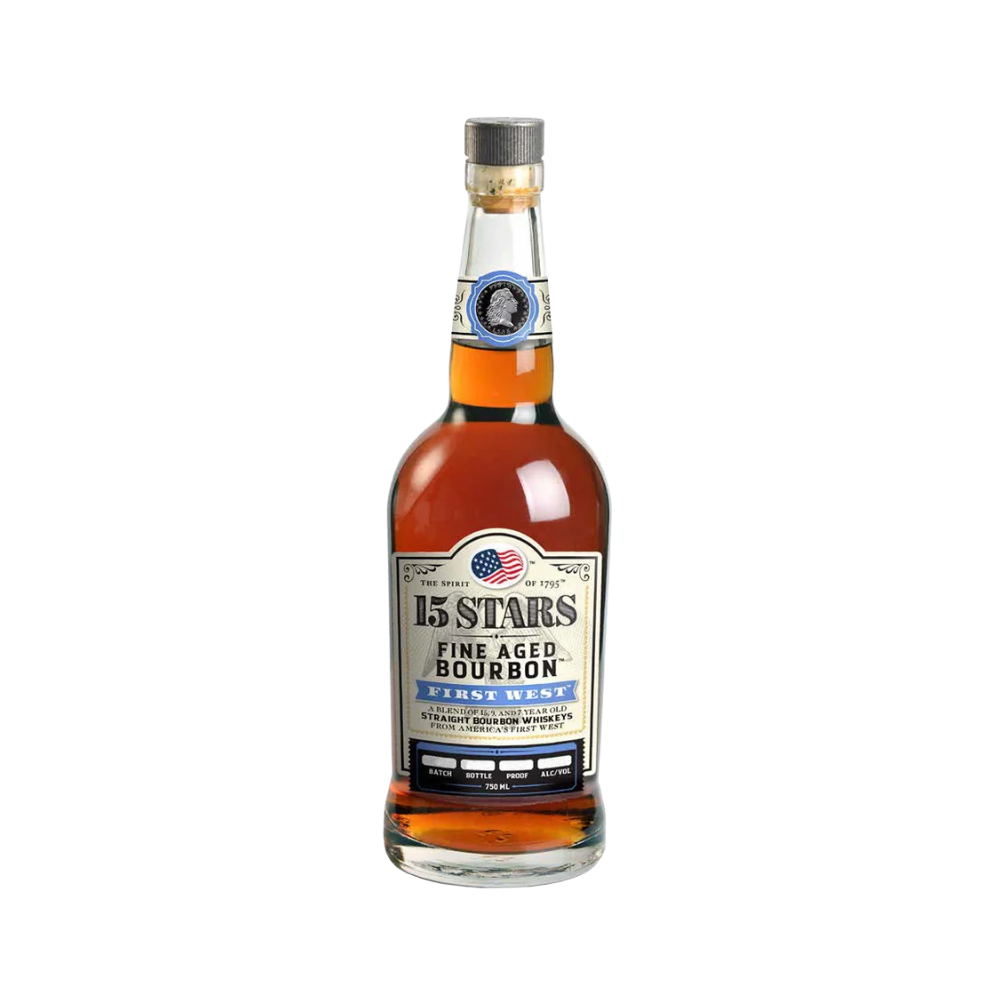 15 Stars First West 7 Year Old Bourbon Whiskey - LoveScotch.com
