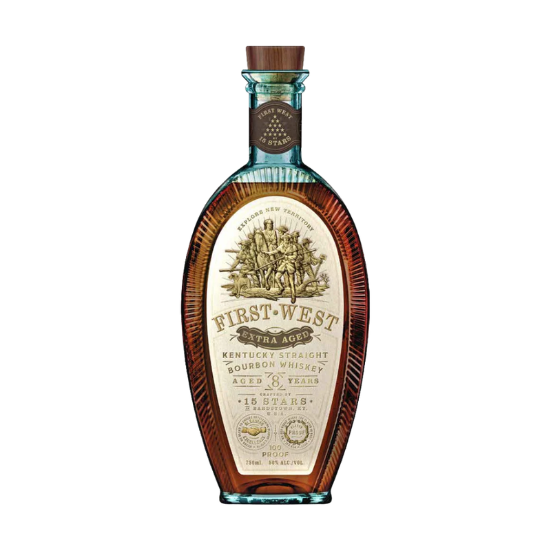 15 Stars First West Extra Aged Bourbon Whiskey - ForWhiskeyLovers.com