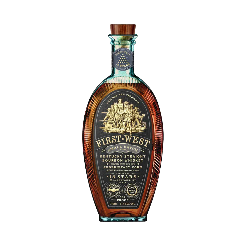 15 Stars First West Small Batch Bourbon Whiskey - LoveScotch.com