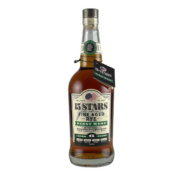15 Stars First West Straight Rye Whiskey Batch 2 750 ml - ForWhiskeyLovers.com