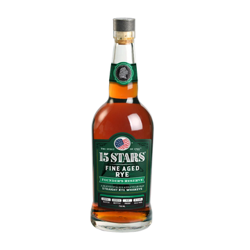 15 Stars Founder's Reserve Rye Whiskey - ForWhiskeyLovers.com