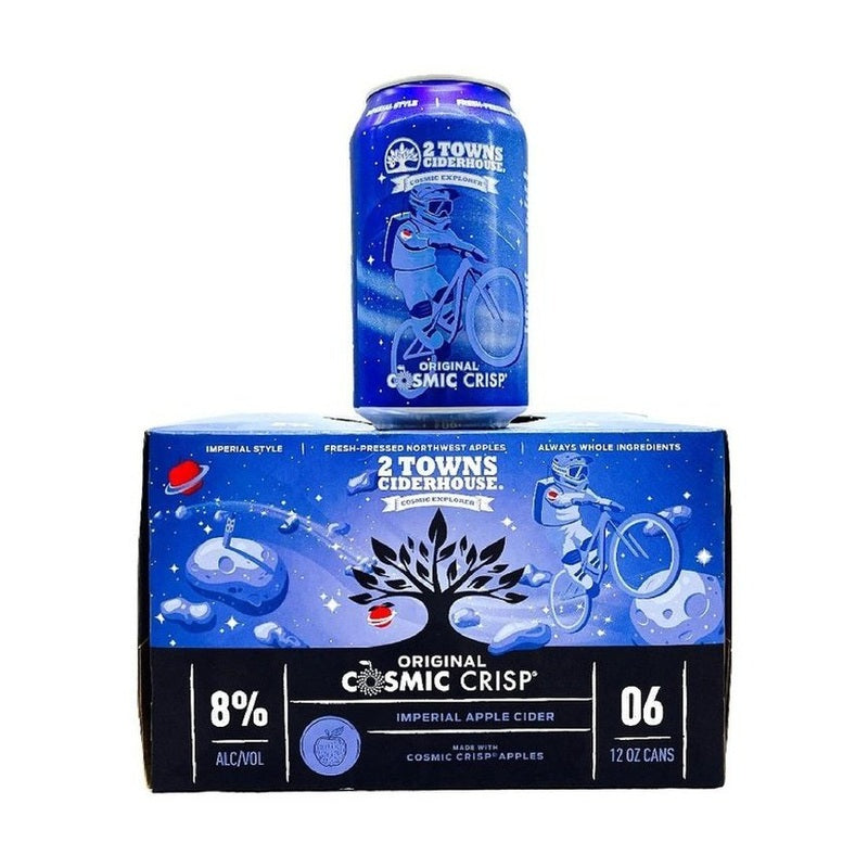 2 Towns Ciderhouse Cosmic Crisp Imperial Apple Cider 6-Pack - ForWhiskeyLovers.com