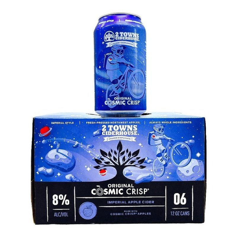 2 Towns Ciderhouse Cosmic Crisp Imperial Apple Cider 6-Pack - ForWhiskeyLovers.com