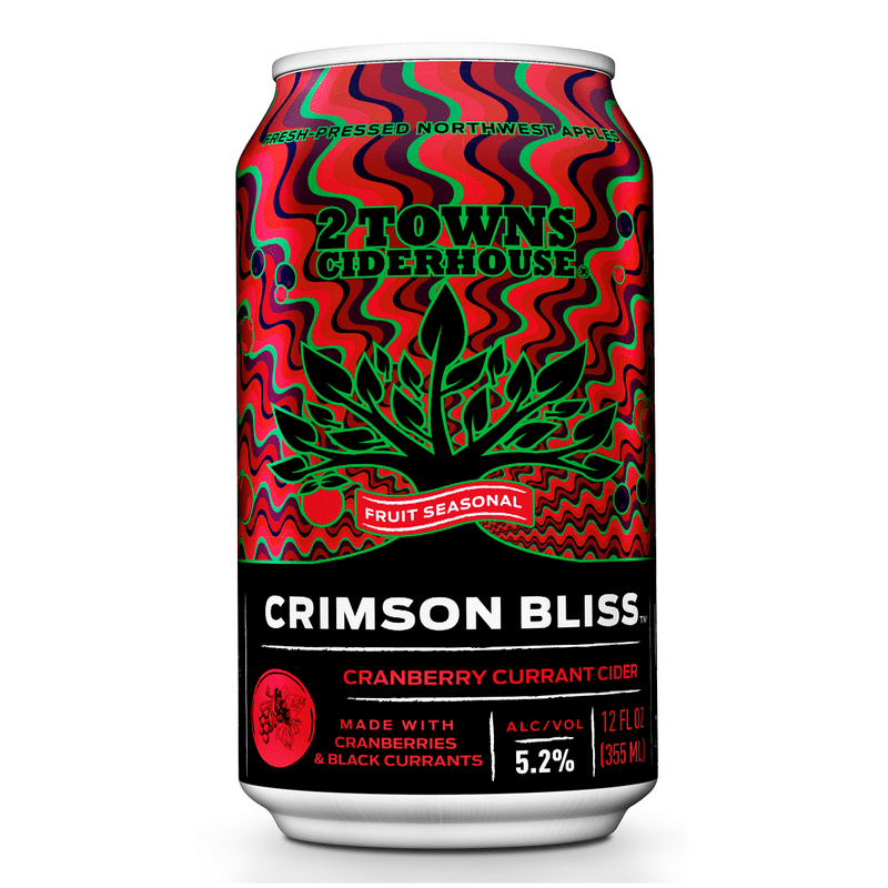 2 Towns Ciderhouse Crimson Bliss Cider 6-Pack - ForWhiskeyLovers.com