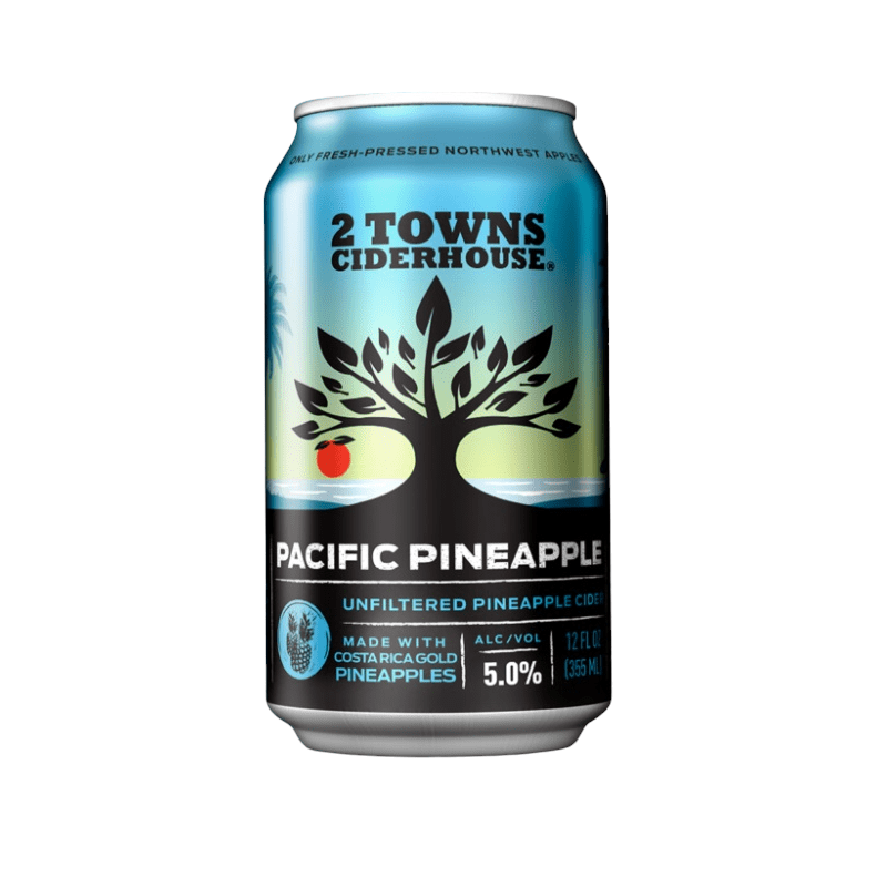 2 Towns Ciderhouse Pacific Pineapple Cider 6-Pack - ForWhiskeyLovers.com