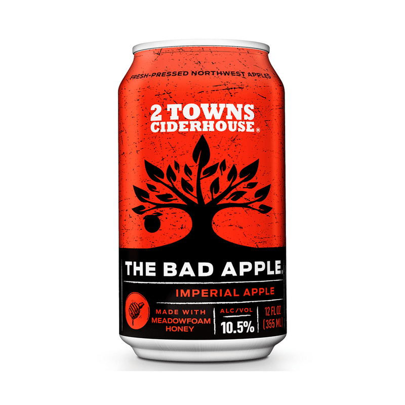 2 Towns Ciderhouse The Bad Apple Imperial Hard Cider 4-Pack - ForWhiskeyLovers.com