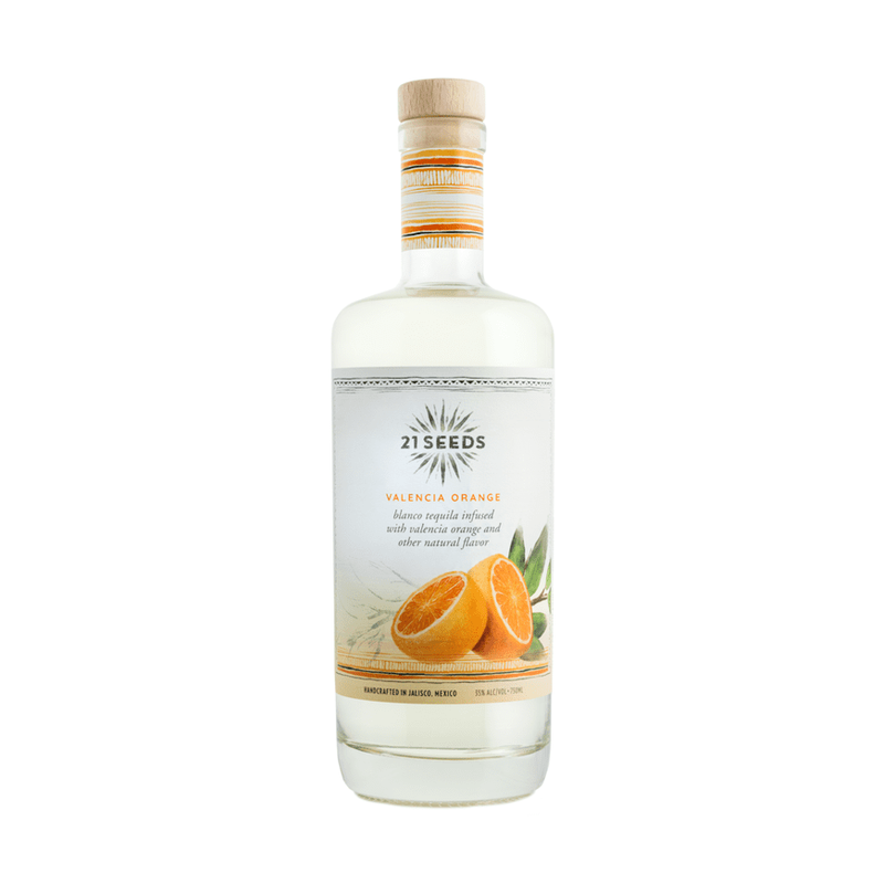 21 Seeds Valencia Orange Infused Blanco Tequila - ForWhiskeyLovers.com