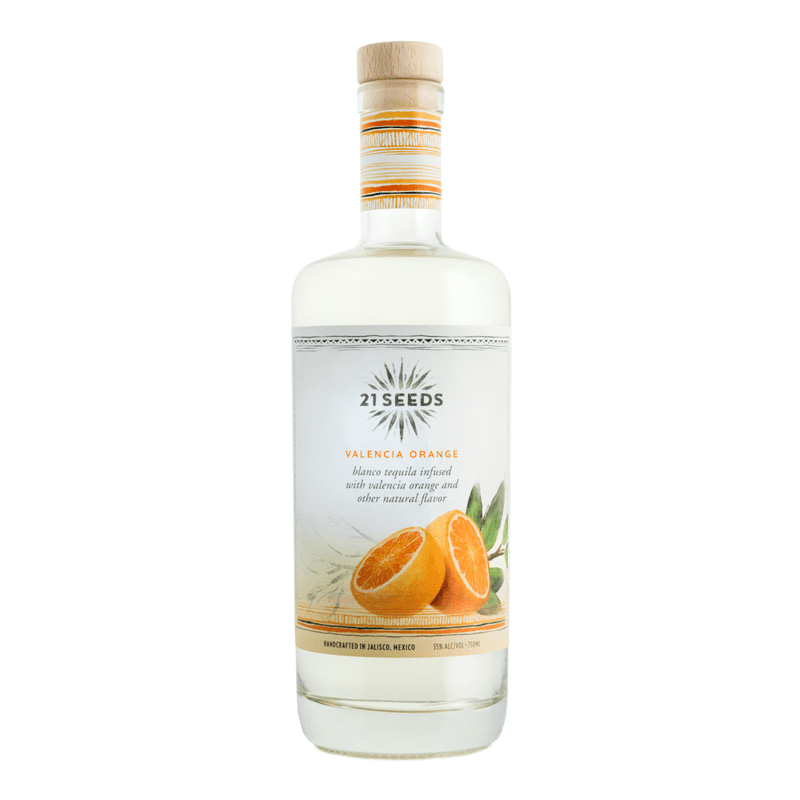 21 Seeds Valencia Orange Infused Blanco Tequila - ForWhiskeyLovers.com