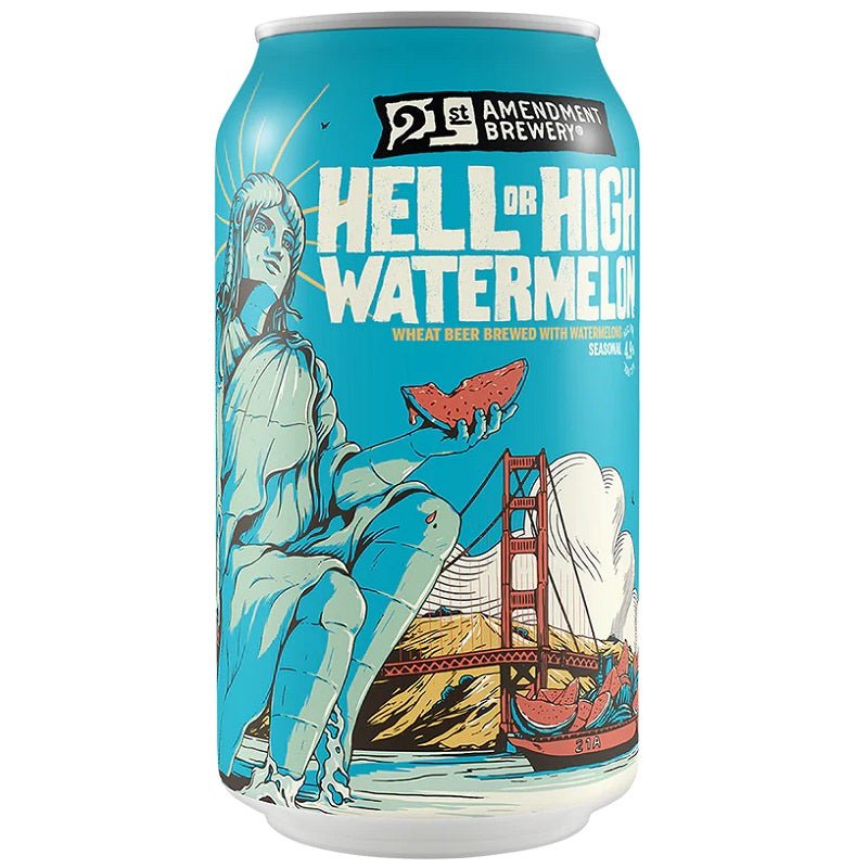 21st Amendment Brewery Hell or High Watermelon Wheat Beer 6-Pack - ForWhiskeyLovers.com