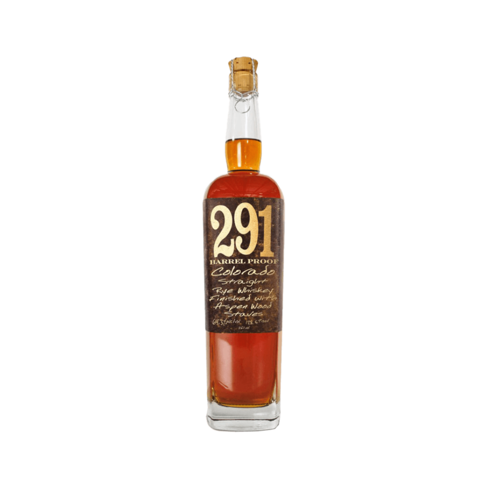 291 Colorado Barrel Proof Straight Rye Whiskey Finished with Aspen Wood Staves 750 ml - ForWhiskeyLovers.com