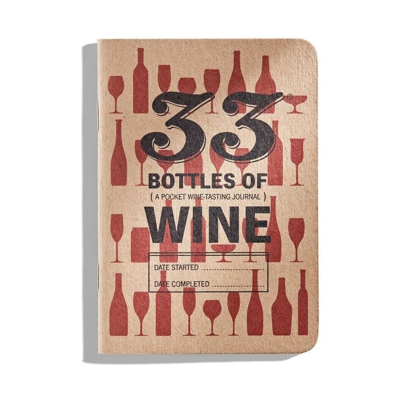 33 Bottles of Wine Tasting Book - ForWhiskeyLovers.com