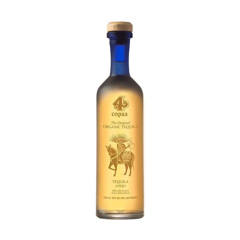 4 Copas Anejo Organic Tequila - ForWhiskeyLovers.com