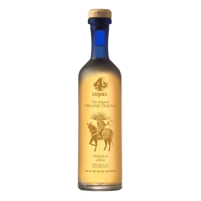 4 Copas Anejo Organic Tequila - ForWhiskeyLovers.com