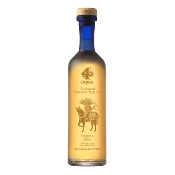 4 Copas Anejo Organic Tequila - ForWhiskeyLovers.com