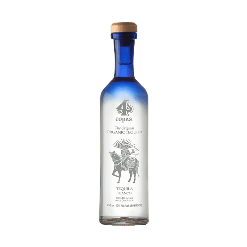 4 Copas Blanco Organic Tequila - ForWhiskeyLovers.com