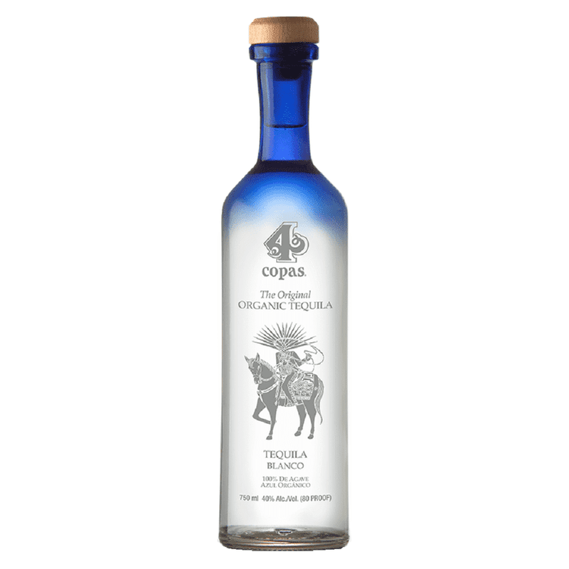 4 Copas Blanco Organic Tequila - ForWhiskeyLovers.com