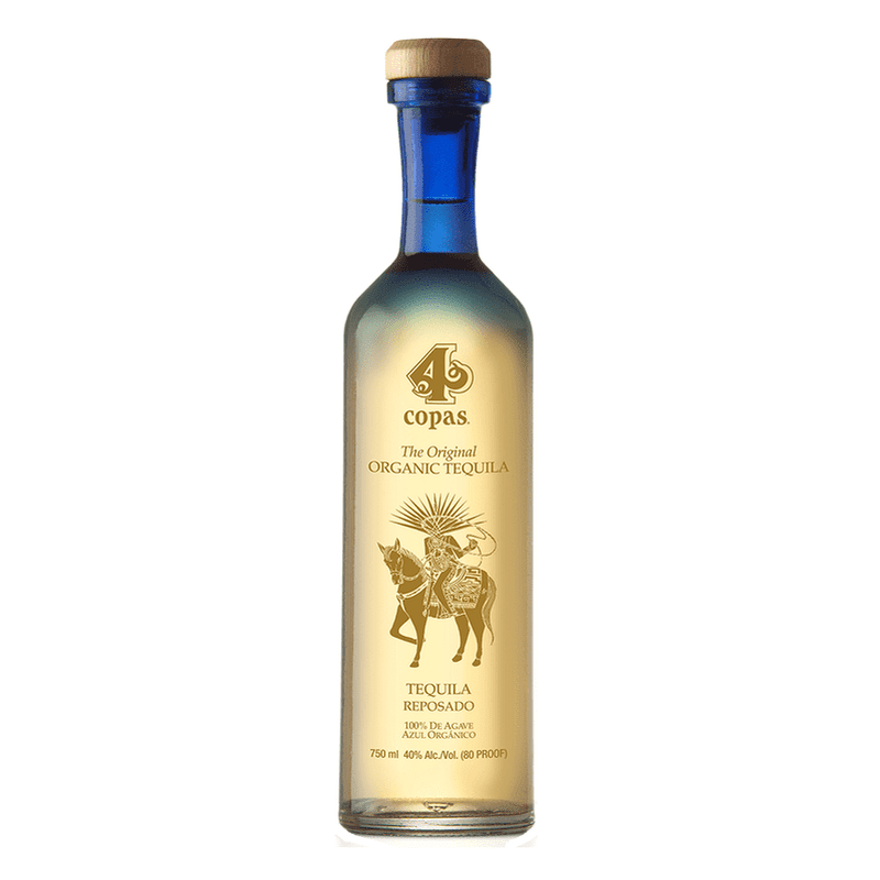 4 Copas Reposado Organic Tequila - ForWhiskeyLovers.com