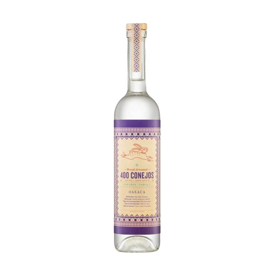 400 Conejos Espadín y Tobalá Mezcal Joven 750ml - ForWhiskeyLovers.com